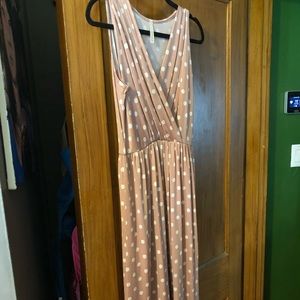 Pink midi dress size small